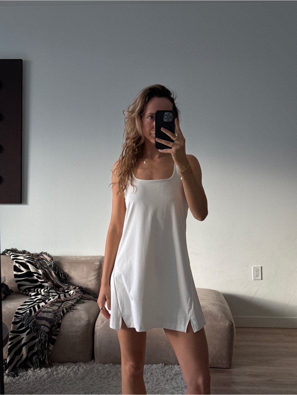 Old Navy white dress with shorts